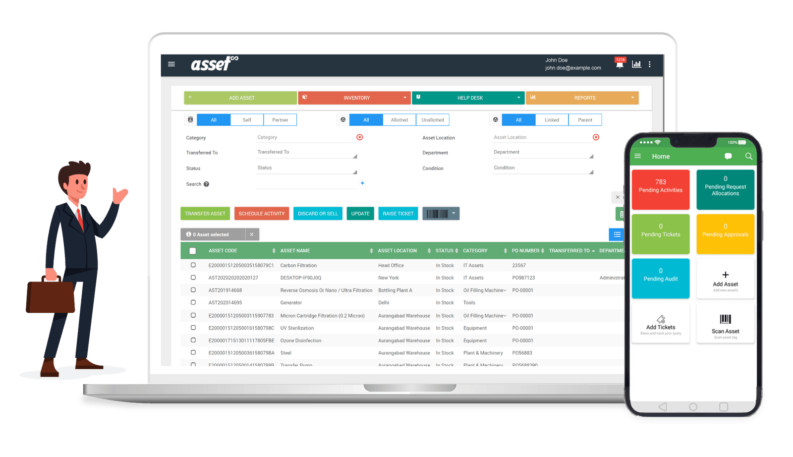 Asset Management & Tracking Software Asset Infinity